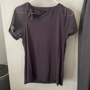 Purple bow shirt